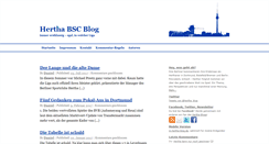 Desktop Screenshot of hertha-blog.de