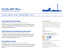 Tablet Screenshot of hertha-blog.de